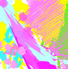 Abstract colorful watercolour paint brush and strokes, scribble pattern background. colorful nice hand drawn and splash colours for your design. modern beautiful grunge and stripes backdrop