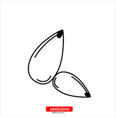 seed and seeding icon.Flat design style vector illustration for graphic and web design.