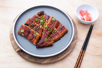 Japanese cuisine Unagi Kabayaki pickled ginger
