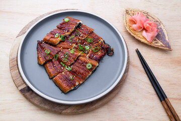 Japanese cuisine Unagi Kabayaki pickled ginger