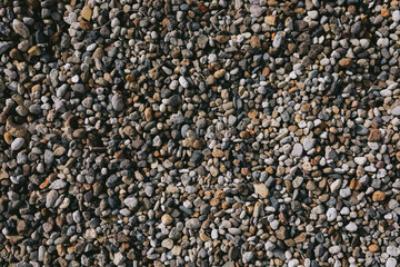 colourful Pebble shingle stones on path