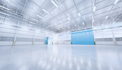3d rendering hangar