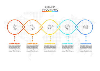 Business data visualization. timeline infographic icons designed for abstract background template milestone element modern diagram process technology digital marketing data presentation chart Vector
