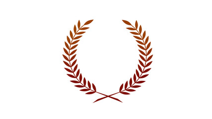 Amazing red & brown dark wheat icon on white background