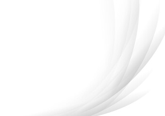 Abstract background white and gray gradient color curve background. Vector Illustration.