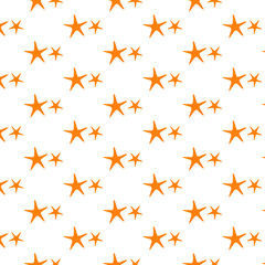 Obraz premium seamless star and starfish pattern flat vector illustration