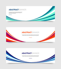 Fototapeta premium Abstract colorful banners template. Vector Eps10.