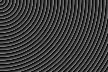 Obraz premium Abstract image of half circle in dark or black with shadow gradient for background textured.