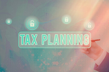 Word writing text Tax Planning. Business photo showcasing analyzing financial income and planning...