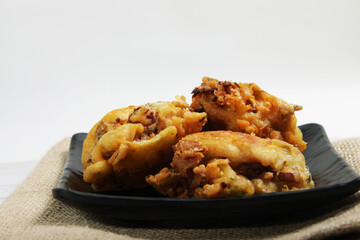 Tahu susur, a kind of Indonesian food that made from fried tofu that filled with vegetables