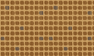 北欧パターン　「ブラウンコーヒー豆柄」