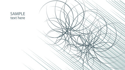 Circle pattern with speed lines.unusual icon Design .Background with Vector stripes 