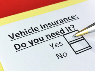 Questionnaire about insurance