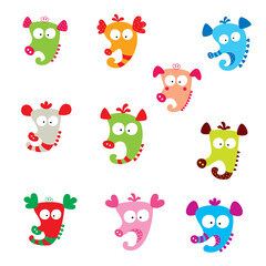 Obraz premium cute seahorse vector