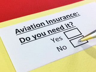 Obraz premium Questionnaire about insurance