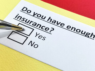 Questionnaire about insurance