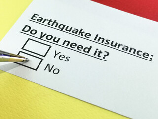 Questionnaire about insurance