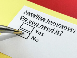Obraz premium Questionnaire about insurance