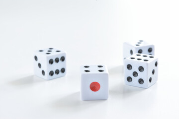 Dice on white background
