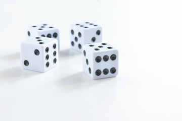 Dice on white background
