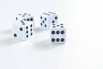 Dice on white background
