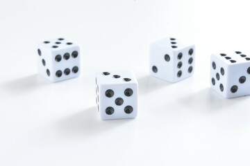 Dice on white background
