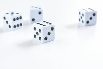 Dice on white background
