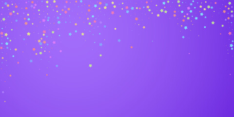 Festive confetti. Celebration stars. Colorful star