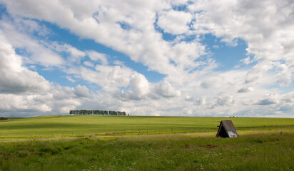 Obraz premium Beautiful landscape for a computer screen saver. Sky with clouds