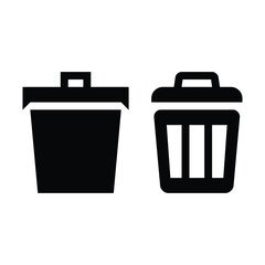 vector trash can icon