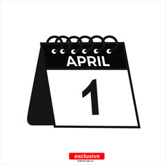 Calendar icon.Flat design style vector illustration for graphic and web design.