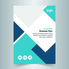 Business Flyer template. cover modern layout, annual report, poster, flyer in A4 Pages.	