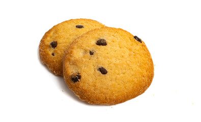 chocolate chip cookie isolated