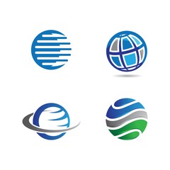 Global logo vector icon