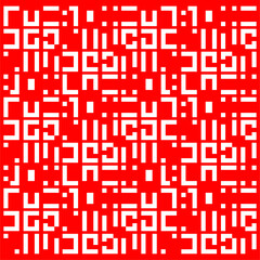 seamless pattern with red hearts