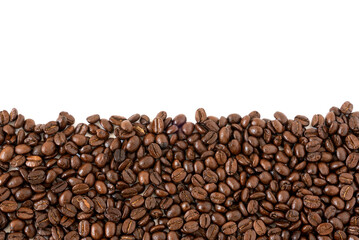 Coffee beans isolated on white background