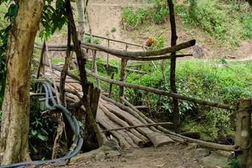 Village houses on Panay island Philippines