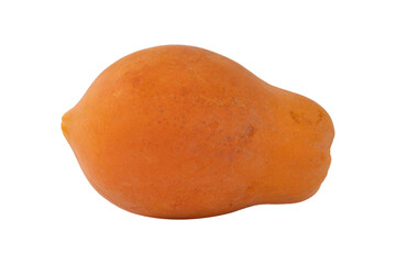 Papaya isolated on white background, Clipping path