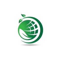 Ecology logo vector icon