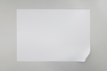 Office table with paper A4, Top view with copy space.