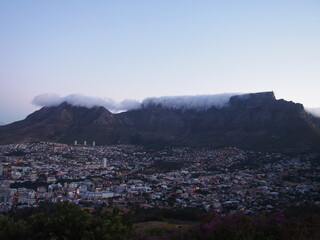 Fototapeta na wymiar Sunset view from Lions Head, Cape Town, South Africa