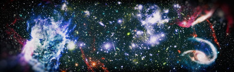 High quality space background. explosion supernova. Bright Star Nebula. Distant galaxy. Abstract...