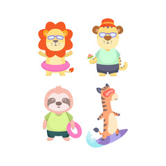 Illustration pack cute animal collection