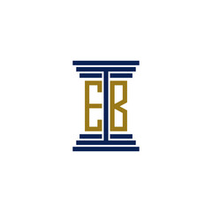 eb logo design vector icon