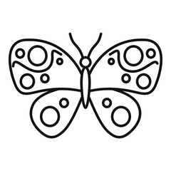 Obraz premium Wing butterfly icon. Outline wing butterfly vector icon for web design isolated on white background