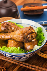 fowl stewed with soy sauce，Chicken thigh