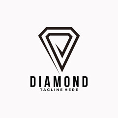 diamond logo icon vector isolated