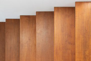 wooden stair steps background and texture. house interior concept.