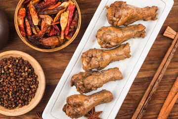 fowl stewed with soy sauce，Chicken Wing Root