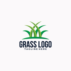 grass logo icon vector isolated